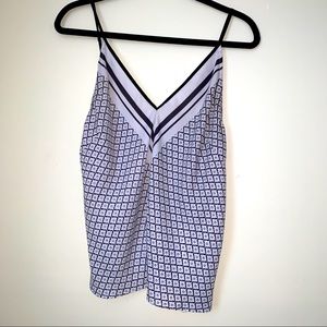 L’atiste by Amy Blue White Spaghetti Strap top Size Large